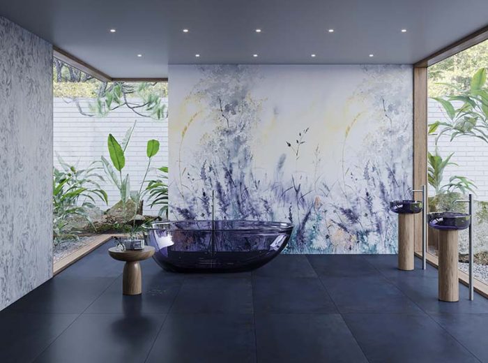 Porcelain Tile | Accent Wall | Decorative | Slab Size (120 x 280 Thickness: 9.5 mm) | Viola | Dubai UAE