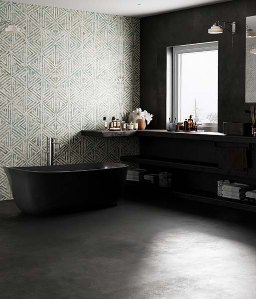 Porcelain Tile | Bathroom | Accent Wall | Decorative | Slab Size (120 x 280 Thickness: 6 mm) | The Sides | Dubai UAE