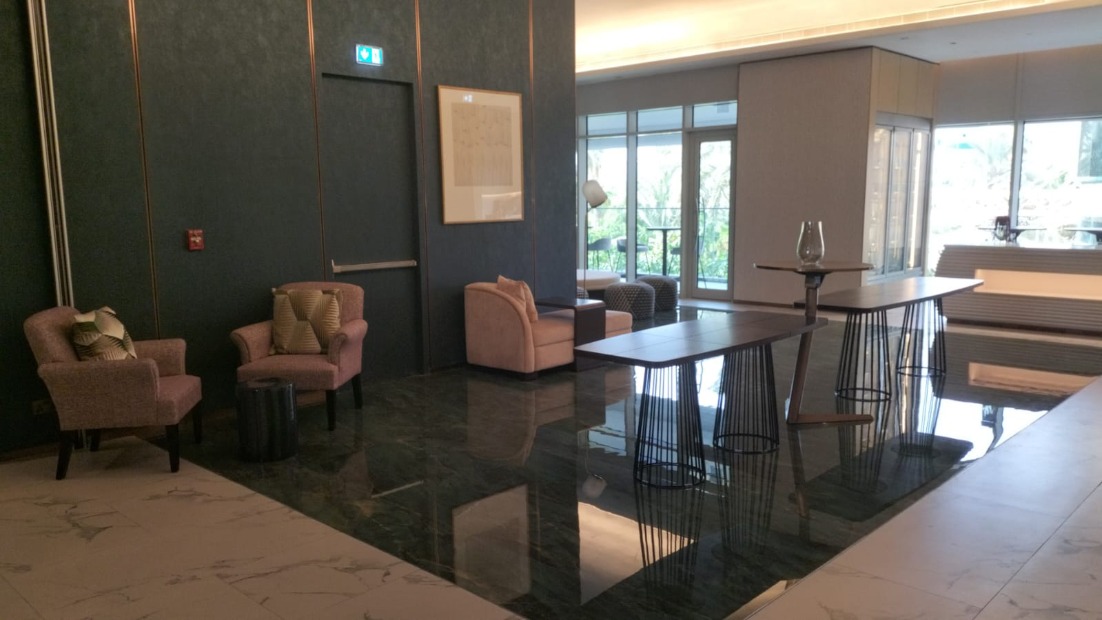 W Hotel Dubai Conference Room Flooring with Aximer supplied Porcelain Slab, Aurora