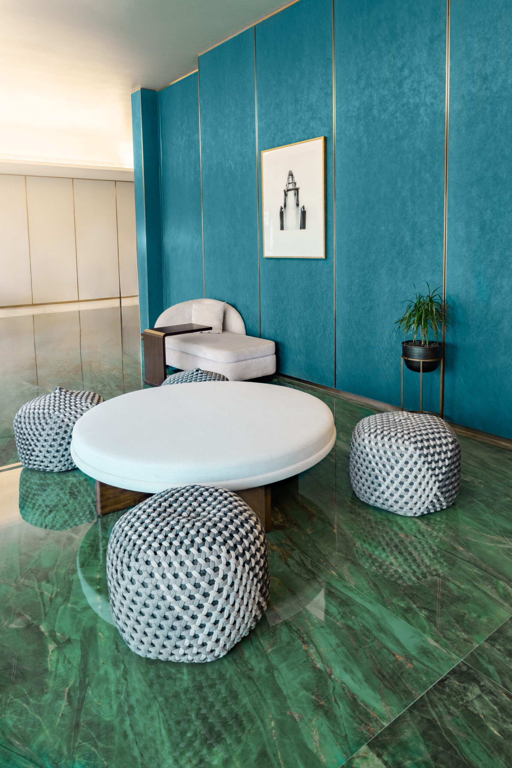 Aximer Ceramic Flooring for W Hotel Dubai Conference Room Auditorium Porcelain Slab - Aurora