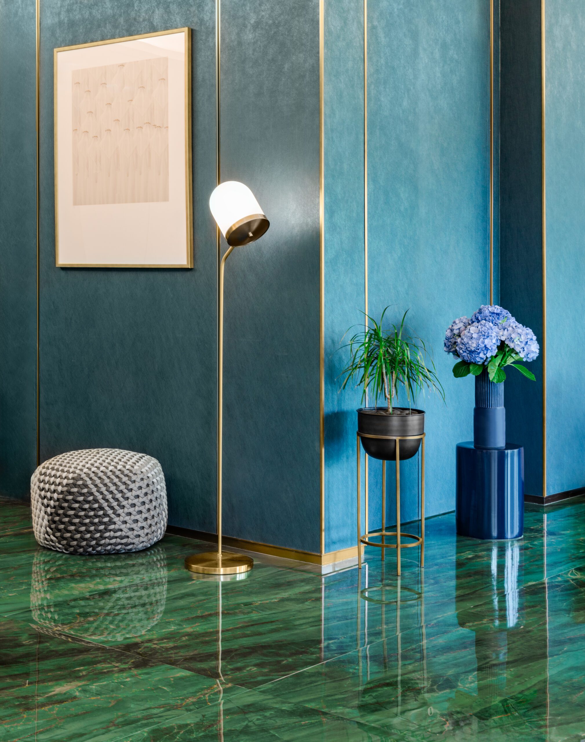 Aximer Ceramic Flooring for W Hotel Dubai Conference Room Auditorium | Porcelain Slab | Aurora