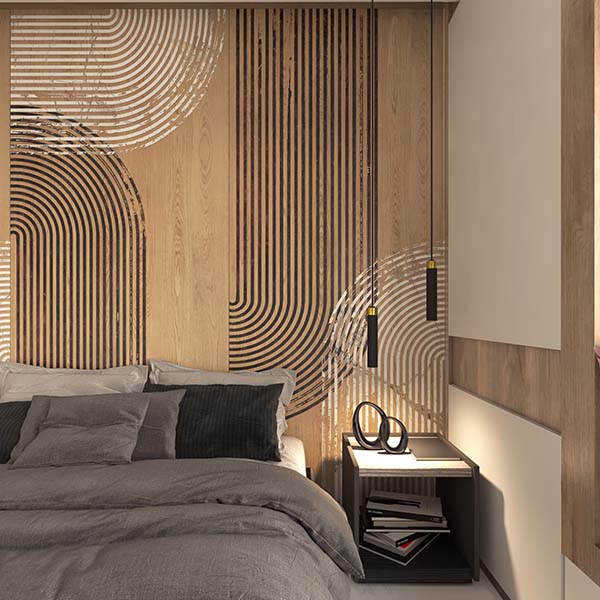 Aximer Ceramic Wall Accent Decorative Porcelain Slab Called THE STYLE for Bedrooms