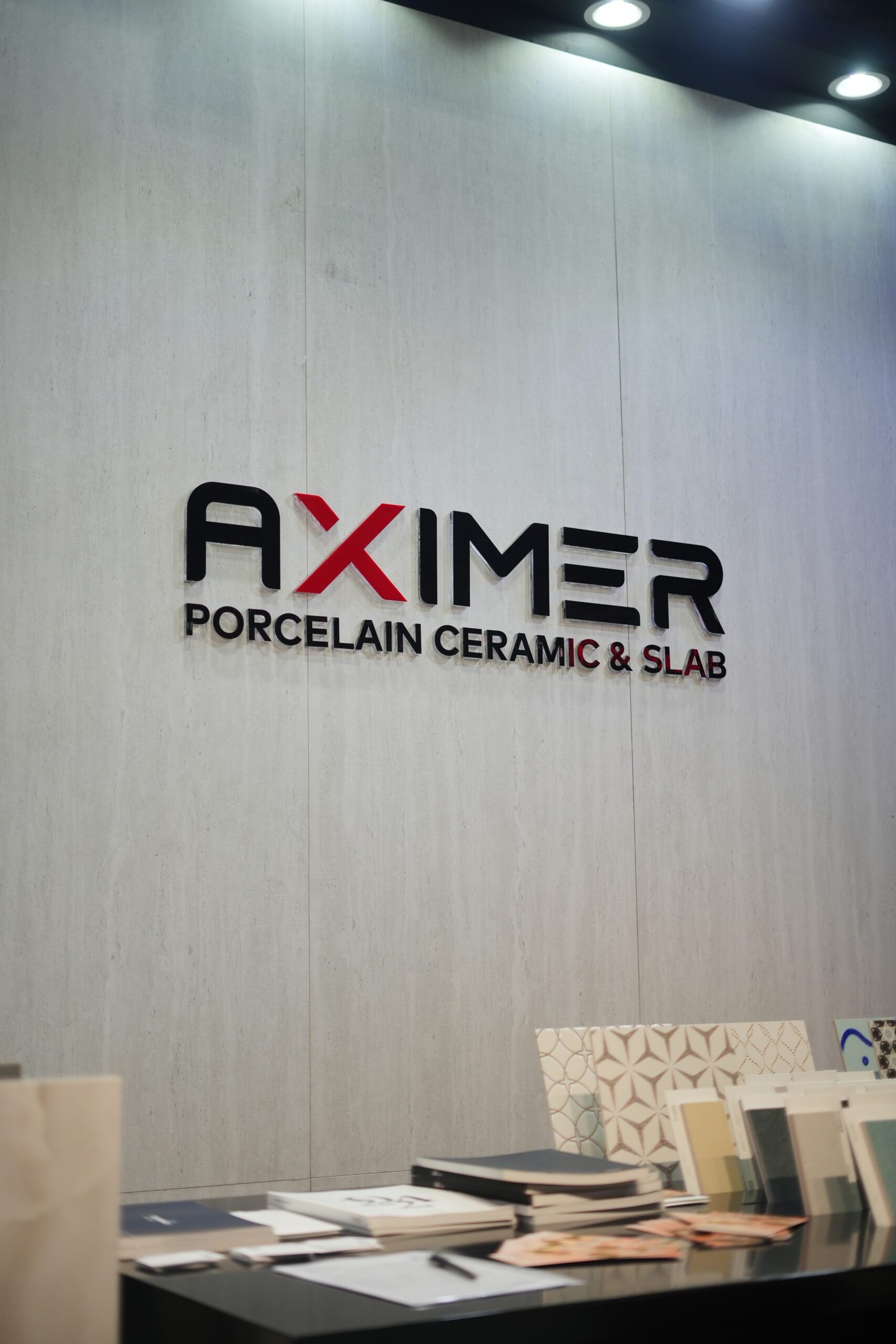 Aximer Ceramic's Booth at Index Dubai
