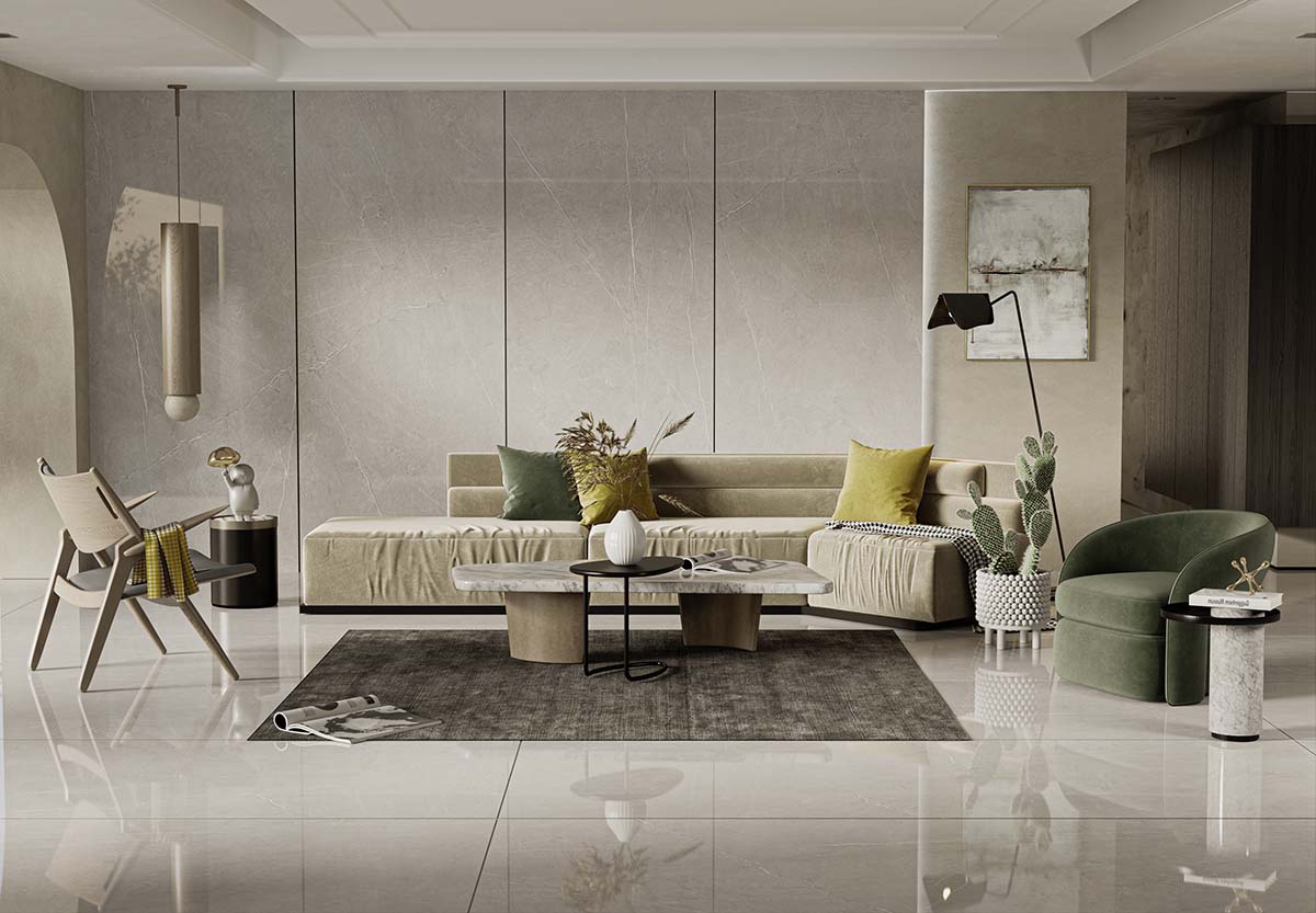 Aximer Stone Effect Porcelain Stoneware, Grace, Floors and Walls, UAE