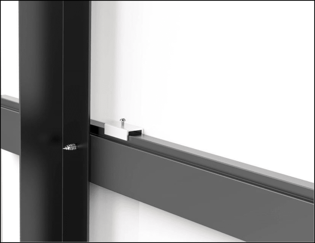 Invisible mechanical fixing system with anchor stages 8