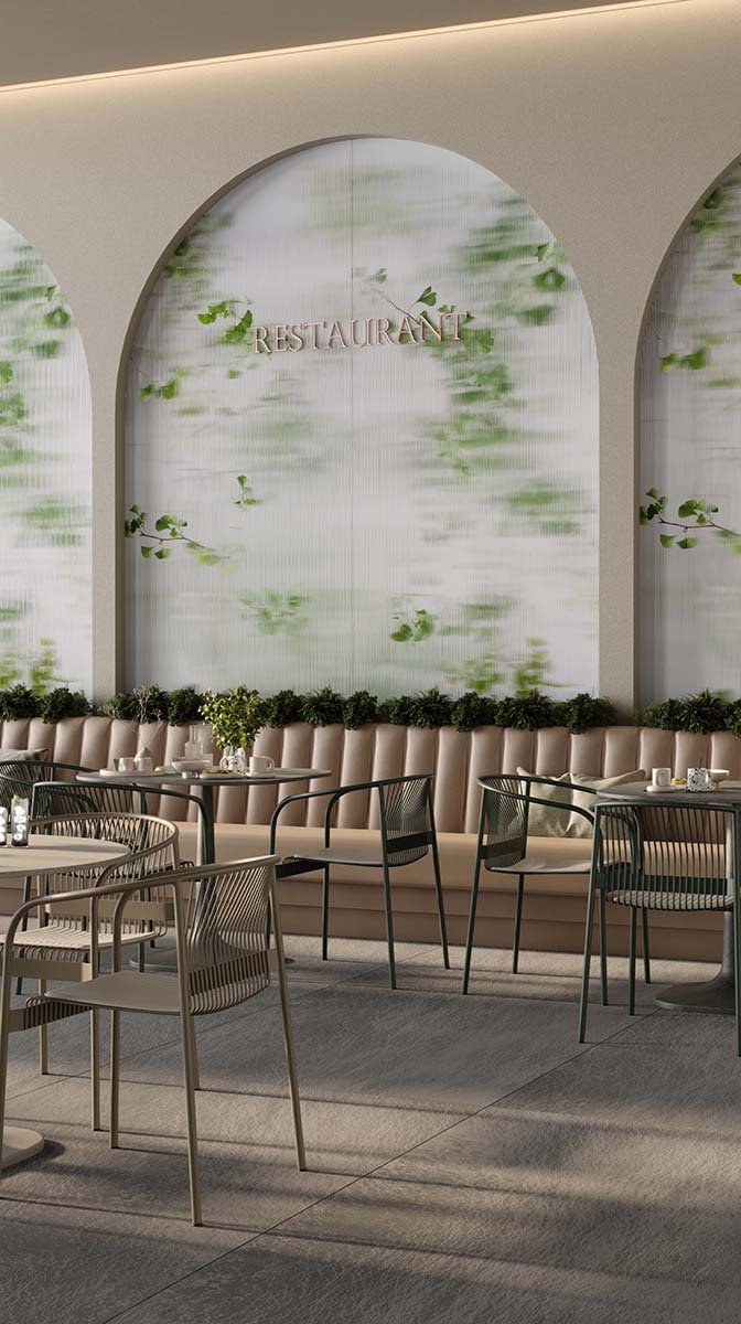 Lucent, Decorative Porcelain Slab, 120x280 cm, Lumin Collection, Aximer Dubai UAE