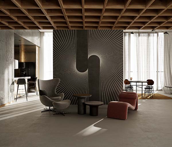 Porcelain Tile, Accent Wall, Decorative Slab, Radiant, Aximer Stoneware, Dubai, UAE