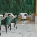 Porcelain Tile, Aurora, Wall Slab, Green Color, Marble Look, Floor & Walls, Aximer Stoneware Dubai UAE