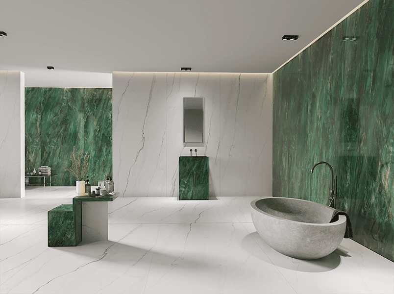 Porcelain Tile, Polished, Bathroom, Wall, Aurora, Aximer Stoneware, Dubai, UAE