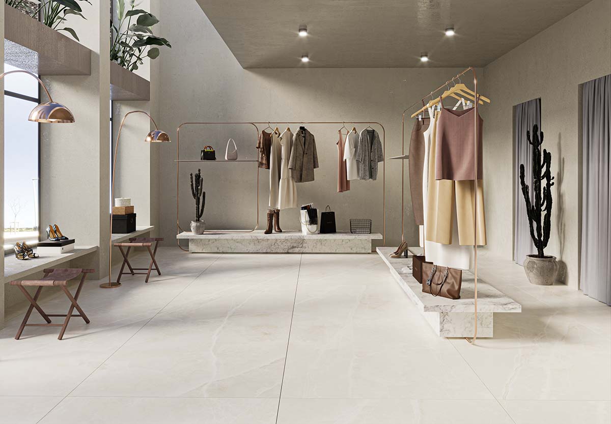 Porcelain Tile, Polished, Commercial, Wall, Onyx Avario, Aximer Stoneware, Dubai, UAE